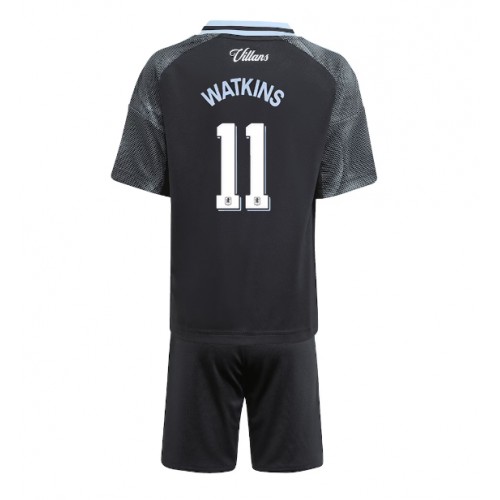 Stroje piłkarskie Aston Villa Ollie Watkins #11 Koszulka Wyjazdowej dla dzieci 2025-26 Krótki Rękaw (+ szorty)
